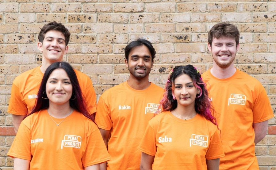 The Pedal Project instructors in their T-shirts